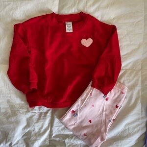 Carter's 24Months Red and Pink Heart Set